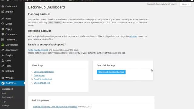 WP - Backup смотреть онлайн