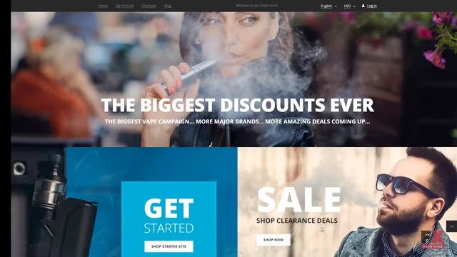 Tobacco Responsive OpenCart Template TMT | Free Template Clinton Abr смотреть онлайн