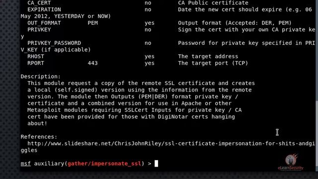 PTPv5course Network Security Module 6 Post Exploitation Meterpreter SSL Certificate Impersonation & смотреть онлайн