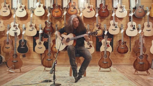 Taylor Custom Grand Auditorium | GA Premium Sitka Spruce Top Maple A Flame Back & Sides смотреть онлайн