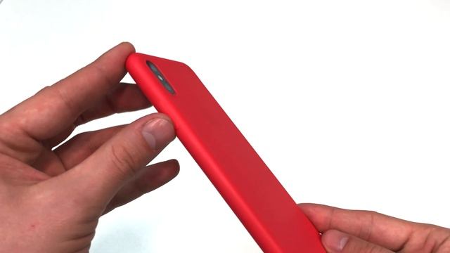 Чехол накладка iPhone X/XS силикон Gurdini Ultra Slim красный смотреть онлайн