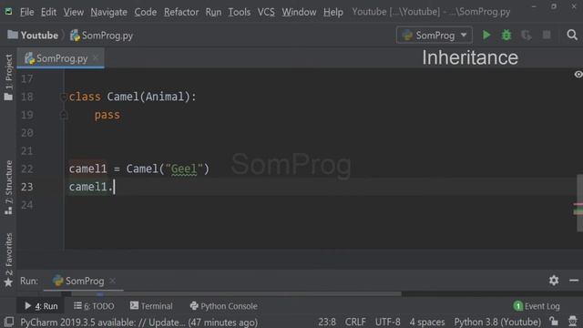 Python Casharka 38aad - Inheritance. смотреть онлайн