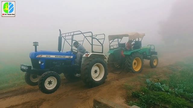 John Deere 5204 & New Holland 3630 //Friendly Tractor Tochan // V.K.Tractor Fan's // смотреть онлайн