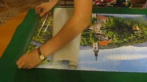 Как склеить пазл / Как закрепить картину из пазлов