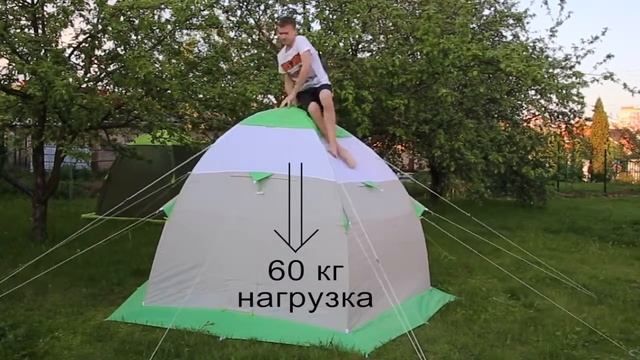 Краш тест зимней палатки ЛОТОС 3 смотреть онлайн