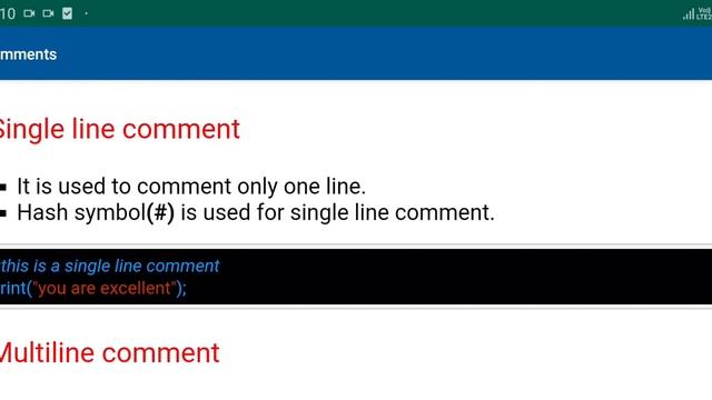 How To Write Comments In Python | Python Tutorial For Beginners-Single Line, Multiline Comment's смотреть онлайн