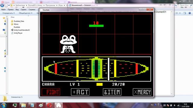 Прохождение DustTale #1 - Геноцид#1 | История Даста,Пыль Флауи,Фрогита,Смерть Ториель