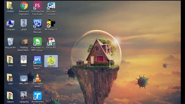 Computer Desktop Setting | कंप्यूटर के डेस्कटॉप सेटिंग | Change Computer Incon смотреть онлайн