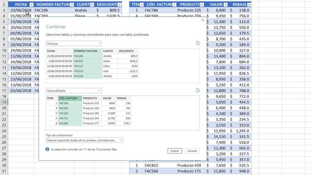 Cruzar o combinar tablas con Power Query en Excel - INNER JOIN смотреть онлайн