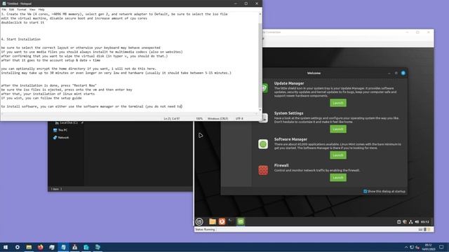 Installing Linux Mint in Hyper V easily + Setup смотреть онлайн