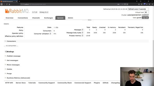 How to look inside RabbitMQ queues for messages (CLI + web) by @MarcoCodes смотреть онлайн