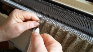 Вязание на машине. Юбка плиссе часть 2.