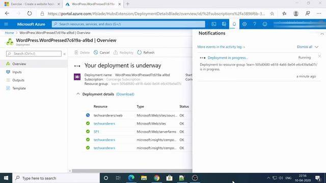 Create a WordPress website hosted in Azure | Azure App смотреть онлайн
