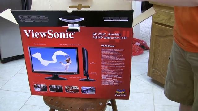 Viewsonic 24" LCD monitor unboxing смотреть онлайн