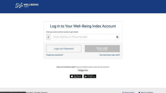 New Well-Being Index Login Process смотреть онлайн