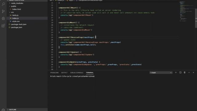 React - Lifecycle methods смотреть онлайн