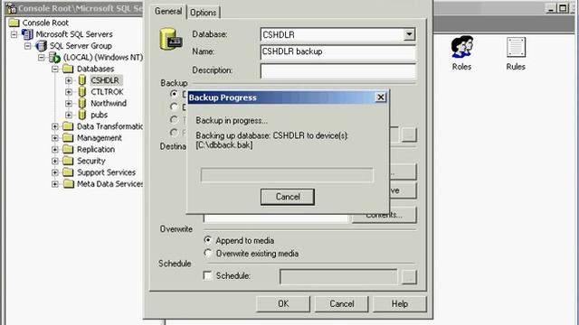 How to Backup Microsoft SQL Server 2000 смотреть онлайн