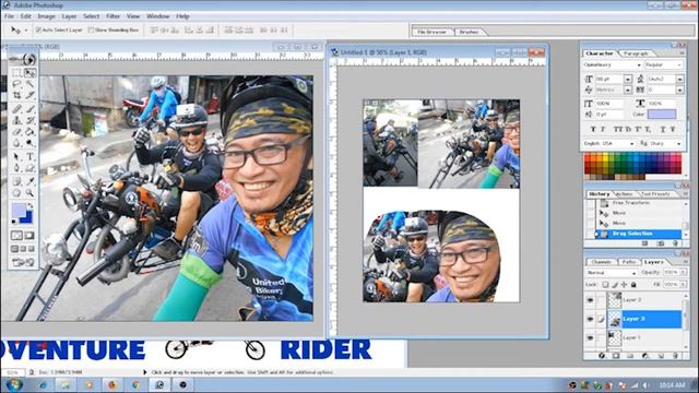 Learning BASIC Photoshop Part 3 (Combining Photos Smoothly) смотреть онлайн