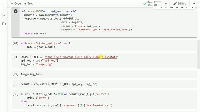 Extract Text from image OCR using Google Vision API in Python смотреть онлайн