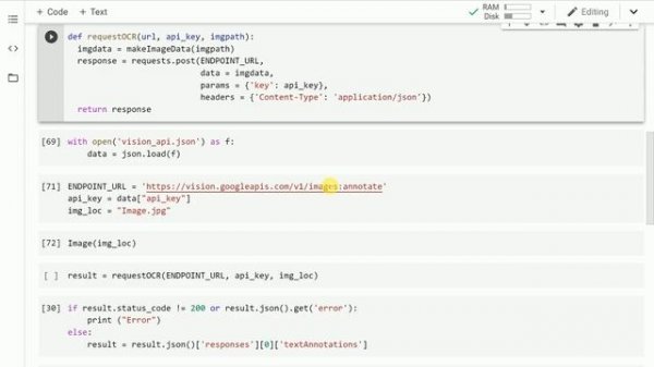 Extract Text from image OCR using Google Vision API in Python