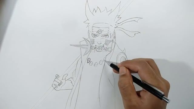 How To Draw Naruto Six Paths Sage Mode - Step By Step (Tutorial) - Naruto Shippuden смотреть онлайн