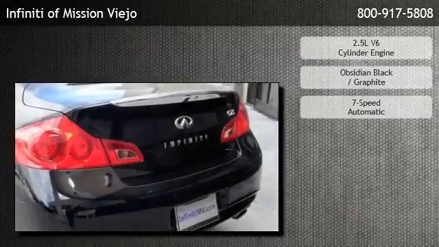 2011 Infiniti G25 Sedan 4dr Journey RWD Sedan - Lake Forest смотреть онлайн