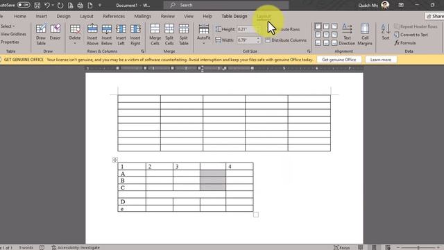 Hướng Dẫn Tạo Và Căn Chỉnh Bảng Table Trong Word | Thầy Quách Nhị смотреть онлайн