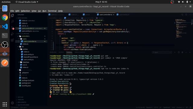 08 - Simple filtering via the query params - Hapijs with Typescript & TypeORM | restful API смотреть онлайн