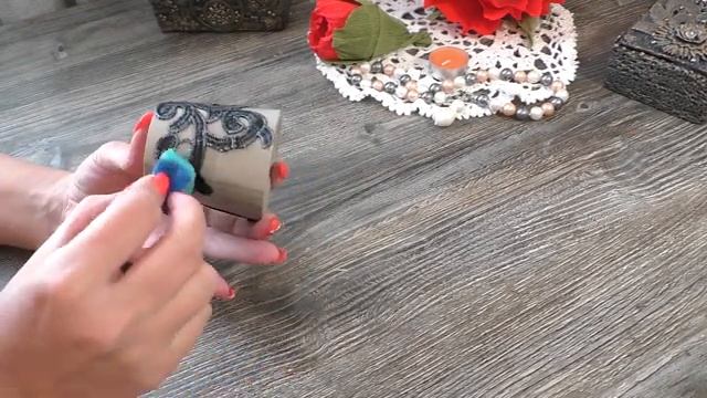 DIY: Как сделать подсвечник ? Подсвечник из цемента и кружева. смотреть онлайн