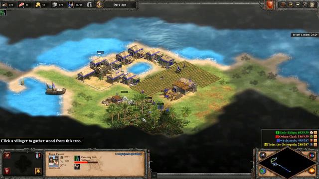 Age of Empires II - Earth Map Standard Difficulty pt 1 смотреть онлайн