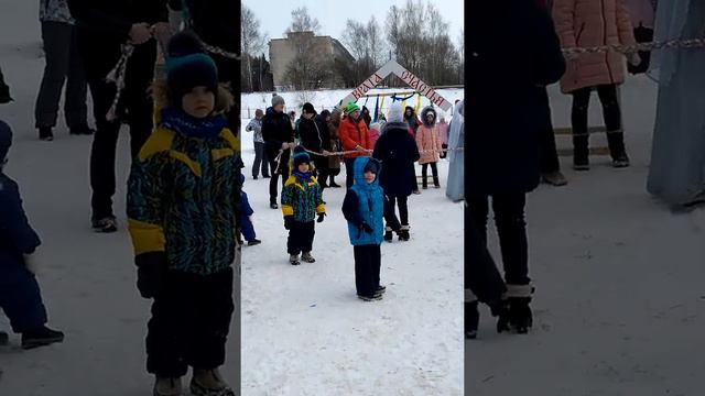 Масленица 2018 Перетягивания каната. смотреть онлайн