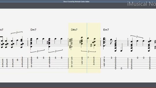 Guitar TAB - Antônio Carlos Jobim : Once I Loved | Tutorial Sheet Lesson #iMn смотреть онлайн