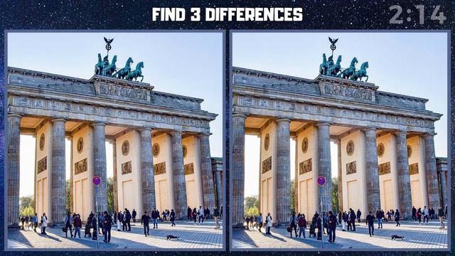 НАЙДИ 3 ОТЛИЧИЯ - Бранденбургские ворота смотреть онлайн