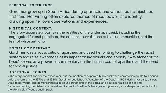 Nadine Gordimer's biography reflected on the short story | A Watcher Of the Dead | South African смотреть онлайн