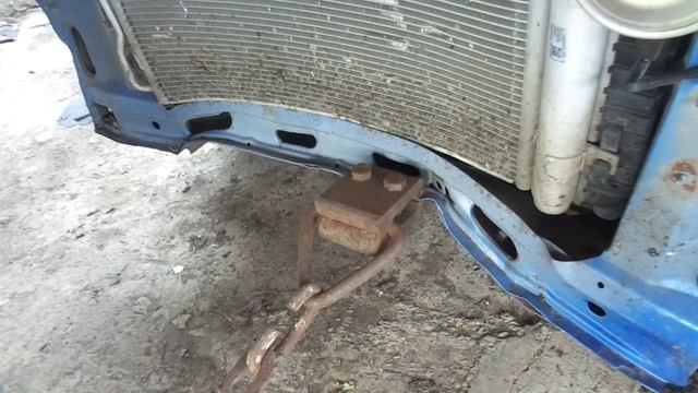 Очередной// металлолом//. Геометрия передка почти восстановлена. ЛАДА ГРАНТА СПОРТ. смотреть онлайн