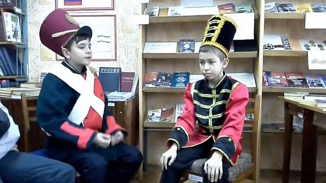 Лермонтов. Школьники 29 школы Симферополя в библиотеке читают ''Бородино'' смотреть онлайн