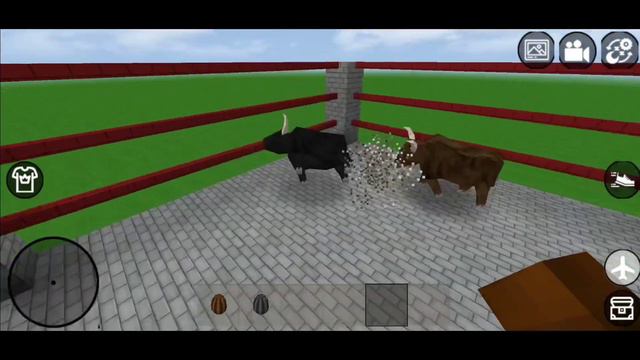 Black bull vs Brown bull fight | mini block craft смотреть онлайн