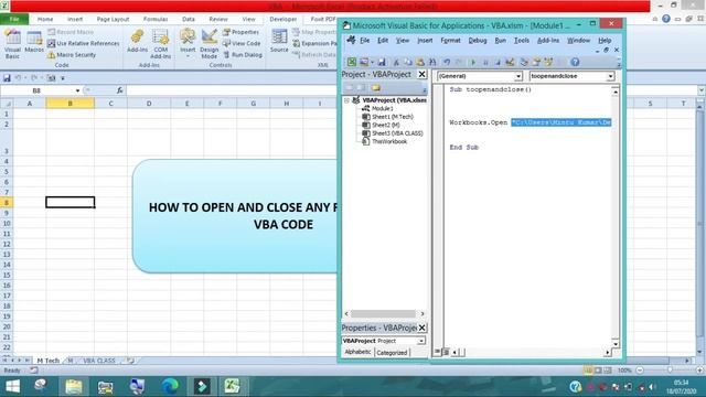 VBA Tutorial - How To Open and Close Workbooks in VBA Excel смотреть онлайн