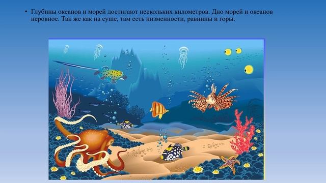 Океаны и моря география 6 кл