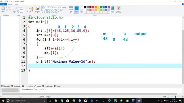 Print maximum and minimum value from array in Hindi | Live Practical смотреть онлайн