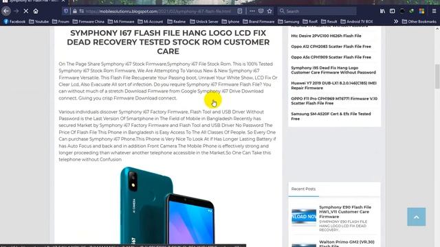 Symphony i67 Flash File Customer Care Firmware Download смотреть онлайн