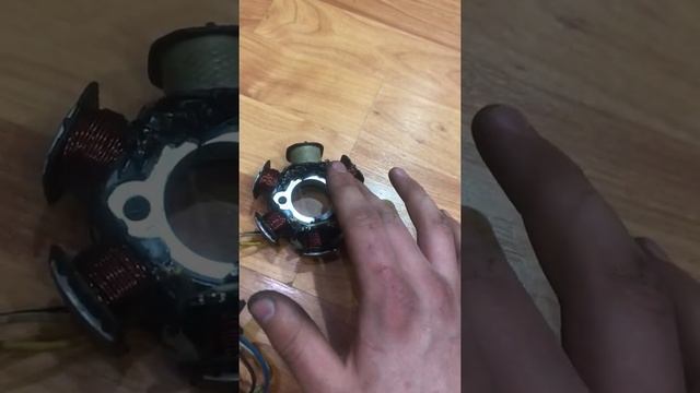 Как перепаять генератор на скутере Хонда дио смотреть онлайн