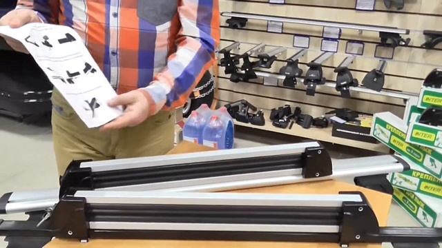 Крепления для перевозки 5-ти пар лыж или 2 сноуборда Inter silver смотреть онлайн