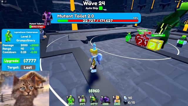 Using Lucky Blocks To Break Endless Mode In Toilet Tower Defense смотреть онлайн