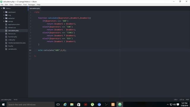PHP Programming Tutorial Part 6 - How To Make Simple Calculator Program смотреть онлайн