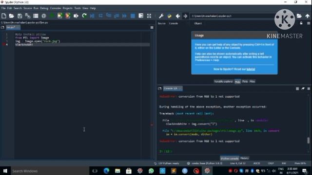 convert image to Blackandwhite using Python in 5 lines easily in english смотреть онлайн