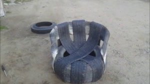 Все для дачи: как сделать кресло из шин своими руками?