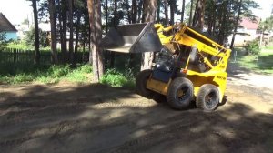 #Работа на мини погрузчике МКСМ #Ремонт дороги планировка.