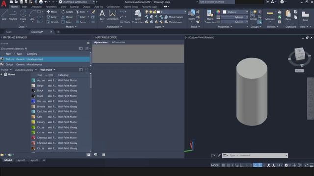 How to make a NEW / CUSTOM MATERIAL in AutoCAD and apply it | AutoCAD Material смотреть онлайн