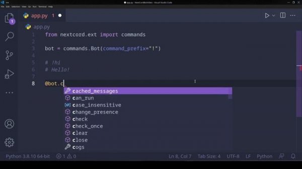 Discord Bot Tutorial Python Nextcord | Setting Up | Part 1